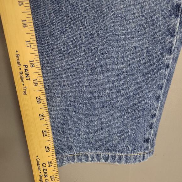 Wrangler Straight Leg Jeans Mens 42" x 30" Blue Medium Wash Pockets High-Rise - Picture 9 of 11
